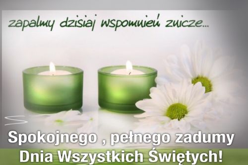 Kartka Spokojnego Dnia Wszystkich �wi�tych!