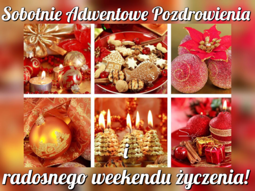 Kartka ⭐Adwentowe sobotnie pozdrowienia dla Ciebie