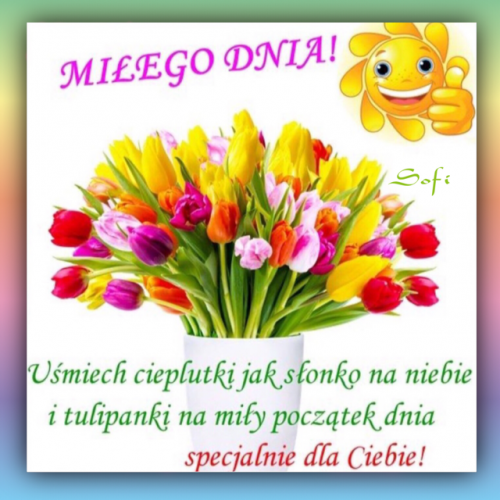 Kartka 🌷Witam Ci� pi�knie!