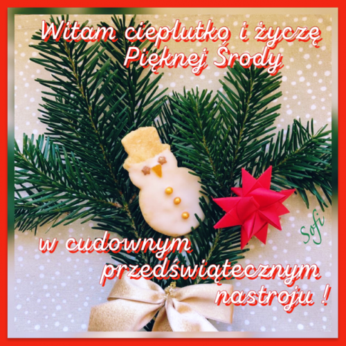 Kartka ❄Pi�knej grudniowej �rody !