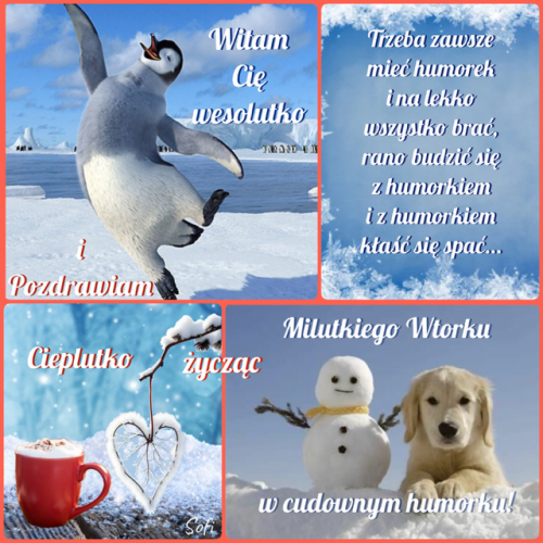 Kartka ❄Mi�ego U�miechni�tego Wtorku!