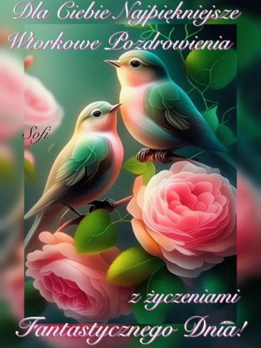 Kartka 🌸Dla Ciebie na Wtorek…