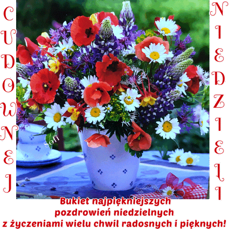 Kartka 🌺Cudownej Niedzieli!