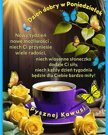 Kartka ☕Nowy tydzie�, nowe mo�liwo�ci…