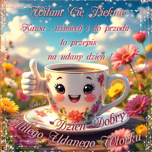 Kartka Witam Ci� Pi�knie🌸we Wtorek ...
