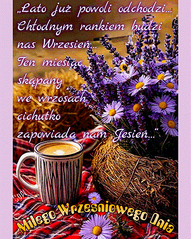 Kartka       ☕Wrze�niowe Dzie� Dobry