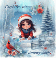 Cieplutko witam w zimowy dzie�