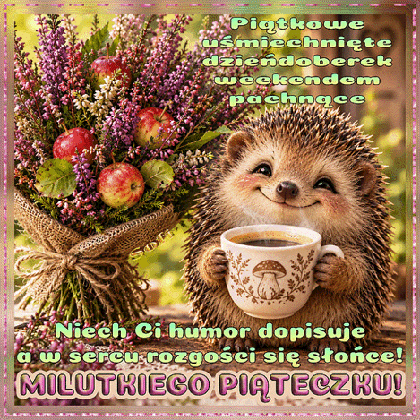 Kartka  😉U�miechni�te  Pi�tkowe Dzie�doberek 