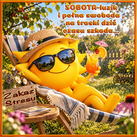 Kartka  😉 Dzi� SOBOTA  -zakaz stresu obowi�zuje :