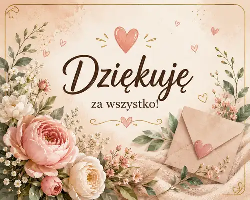 Kartka Dzi�kuj� Ci!
