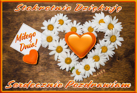 Kartka    🧡Stokrotnie Dzi�kuj�🤍
