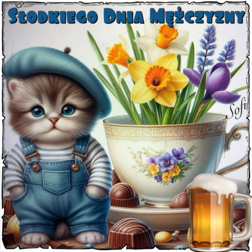Kartka 🍺S�odkiego Dnia M�czyzny!
