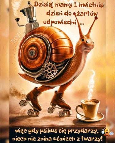 Kartka 😉Dzisiaj mamy 1 kwietnia…