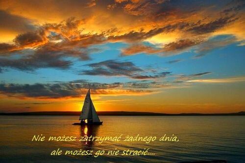 Kartka Nie mo�esz zatrzyma� �adnego dnia...