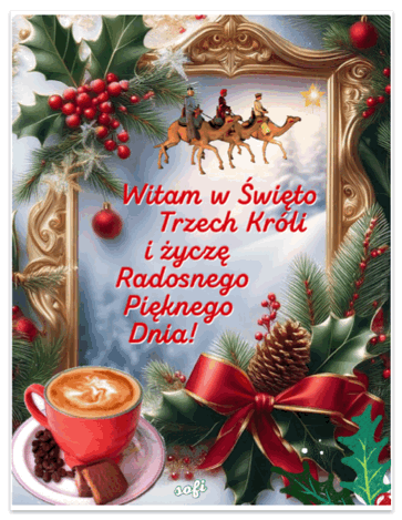 Kartka 🌟 Radosnego �wi�ta Trzech Kr�li!