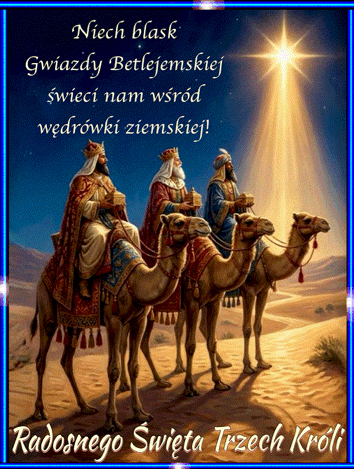 Kartka Radosnego �wi�ta Trzech Kr�li!