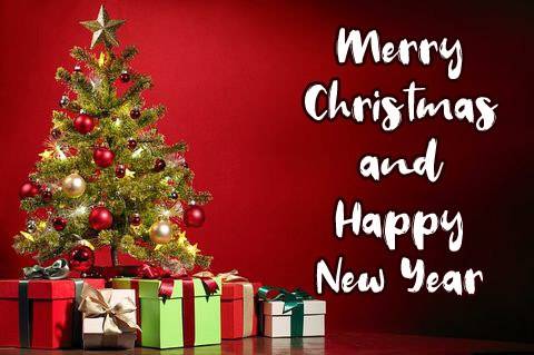 Kartka Merry Christmas And Happy New Year!