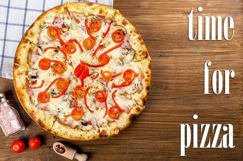 Kartka Time for pizza