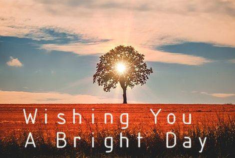 Kartka Wishing You A Bright Day...