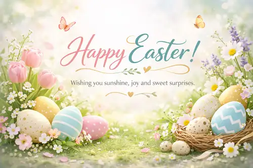 Kartka Easter Friendly Greeting