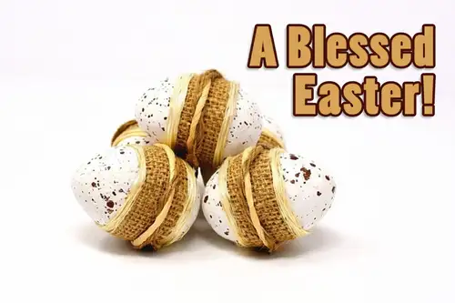 Kartka Easter Beautiful Wishes