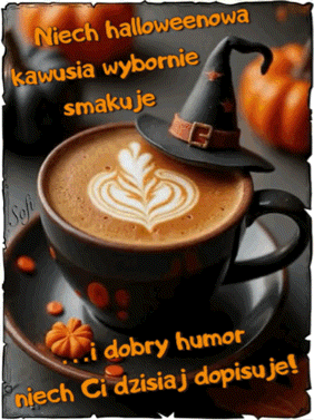 Kartka   Halloweenowe Dzie� Dobry